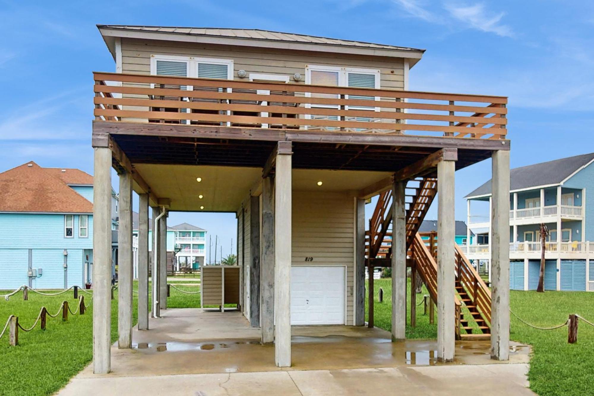 Coastal Cabana Crystal Beach Exterior foto